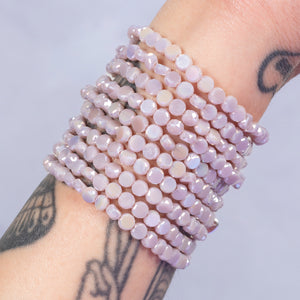 Lavender Luster Crystal Bracelet