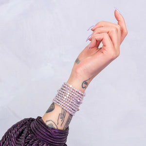 Lavender Luster Crystal Bracelet