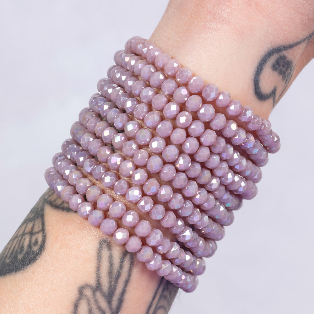 Wisteria Warp Purple Crystal Bracelet