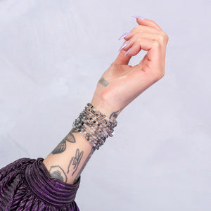 Ethereal Gleam Black Rutilated Quartz Bracelet