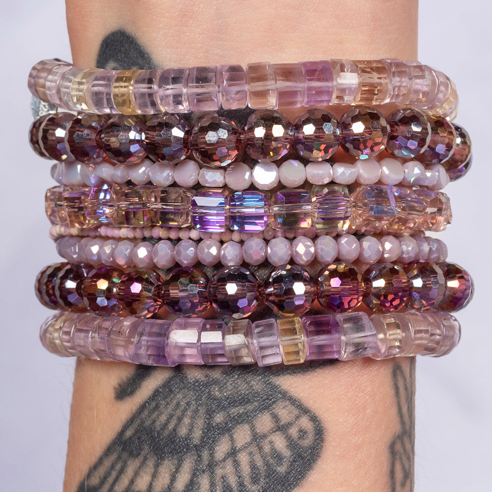 Nightshade Jumbo Metallic Purple Crystal Bracelet