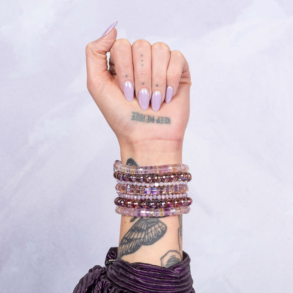 Nightshade Jumbo Metallic Purple Crystal Bracelet