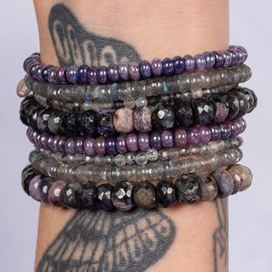 Lilac Mirage Jumbo Ombré Purple Charolite Bracelet