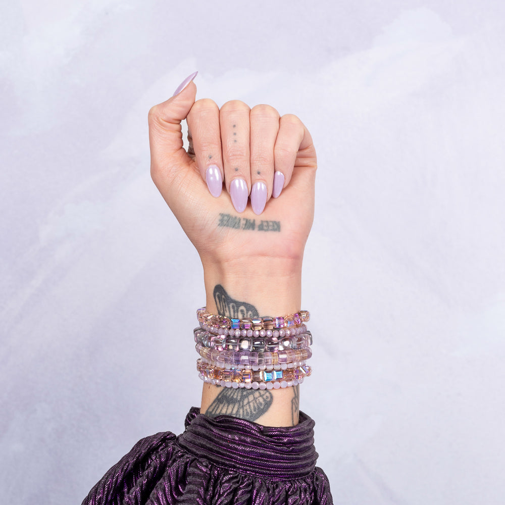 Ultra Violet Jumbo Purple Square Crystal Bracelet