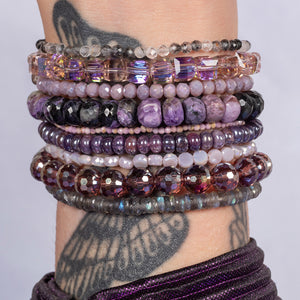 Ethereal Gleam Black Rutilated Quartz Bracelet