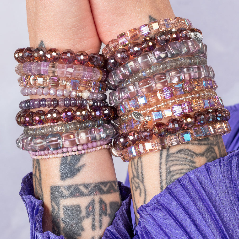 Grape Glow Purple Phosphorite Bracelet