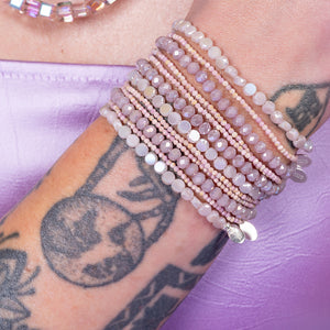 Lavender Luster Crystal Bracelet