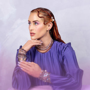 Blissful Blur Sheer Crystal Bracelet
