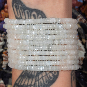 Double Decker Itsy Moonstone Bracelet