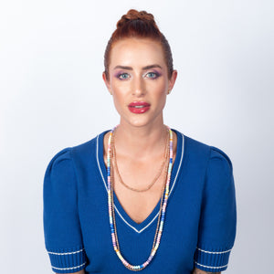 Afternoon Tea Cubic Zirconia Double Wrap 33.00" Necklace