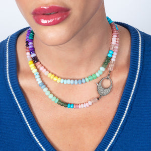 London Bridge Gemstone Double Wrap 33.00" Necklace