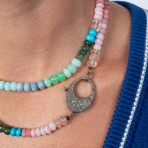 London Bridge Gemstone Double Wrap 33.00" Necklace