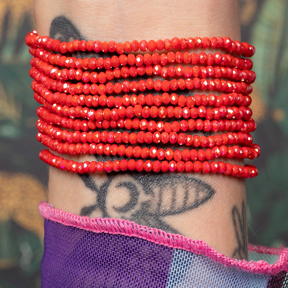 Cherry Flash Red Quartz Bracelet