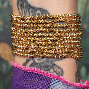 Glitterstorm Gold Pyrite Bracelet