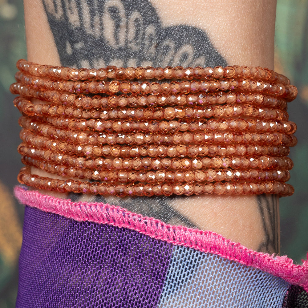 Amber Blaze Itsy Brown Cubic Zirconia Bracelet