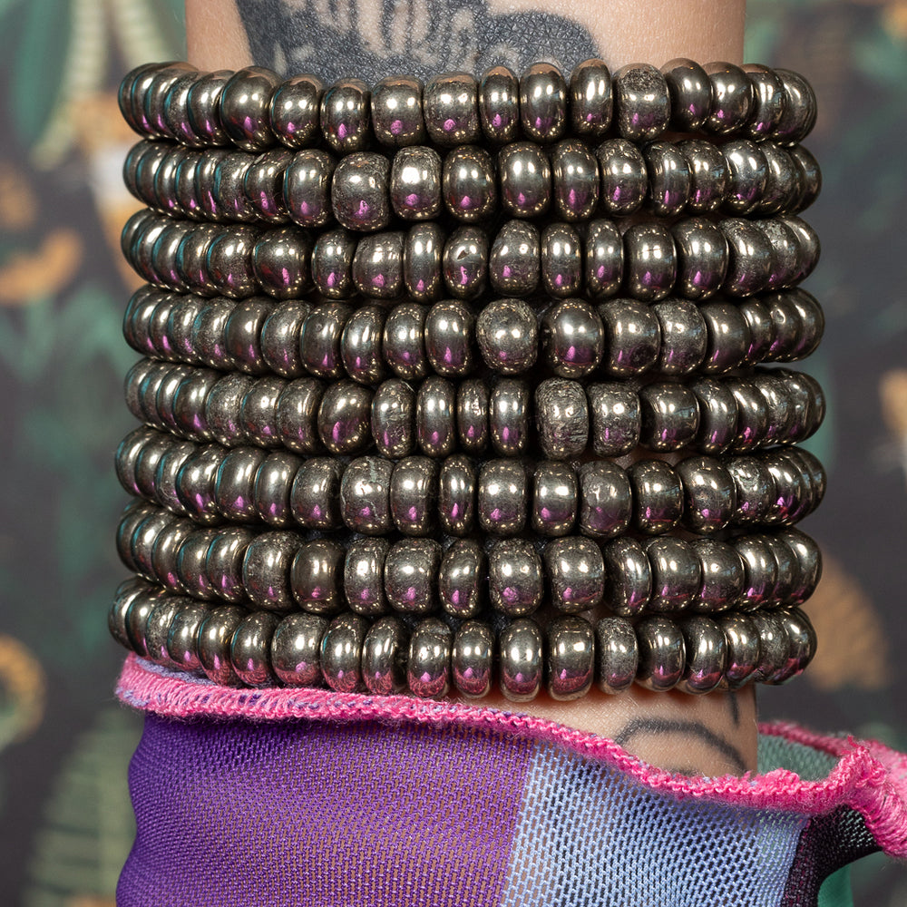 Mercury Muse Jumbo Golden Pyrite Bracelet