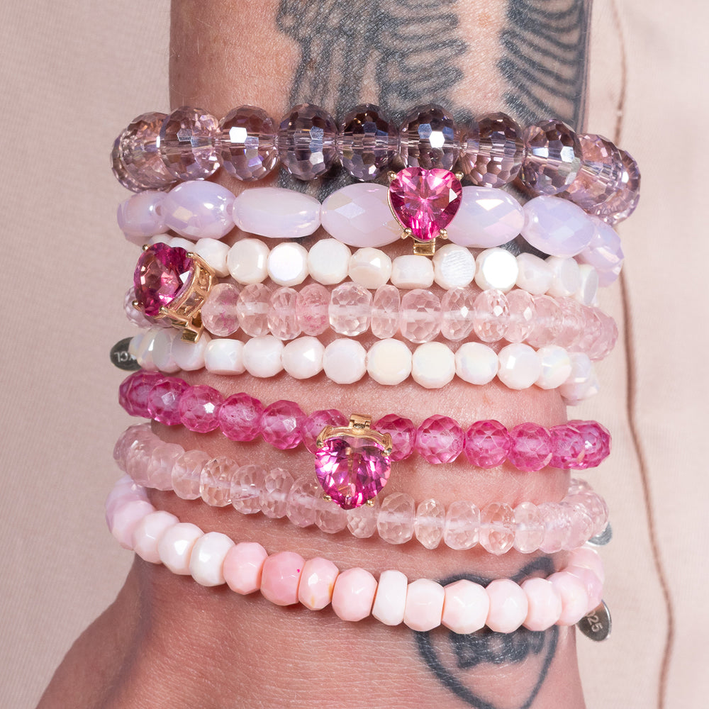 Grape Fizz Jumbo Purple Oval Crystal Bracelet