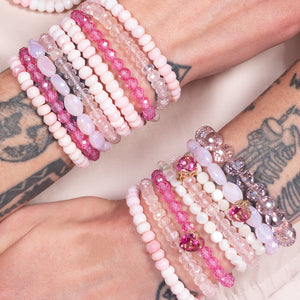 Roller Rink Pink Opal Gemstone Bracelet