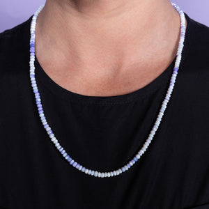 Fresh Princess Ombré Opal Gemstone 22.00" Fixed Necklace with 14K Gold Clasp