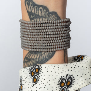 
            
                Load image into Gallery viewer, Ambition Matte Gray Itsy Crystal Bracelet
            
        