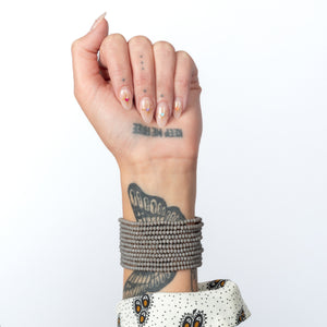 
            
                Load image into Gallery viewer, Ambition Matte Gray Itsy Crystal Bracelet
            
        