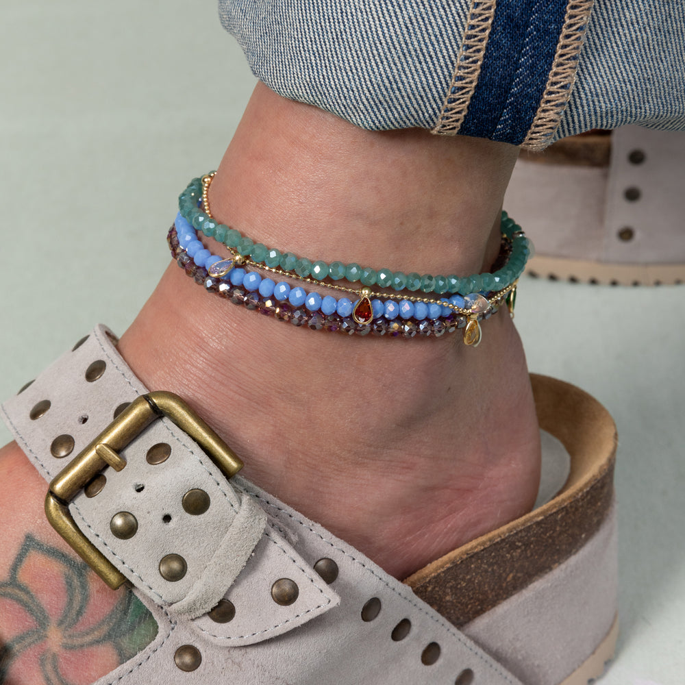 Calypso Adjustable Cubic Zirconia Anklet