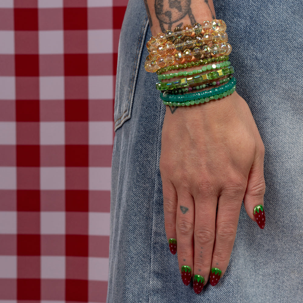 Beautiful Day Teal Aquamarine Bracelet