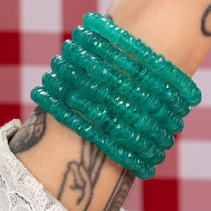 Beautiful Day Teal Aquamarine Bracelet
