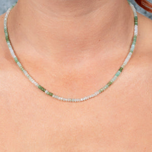 Cool As A Cucumber Opal Fixed 18" Necklace