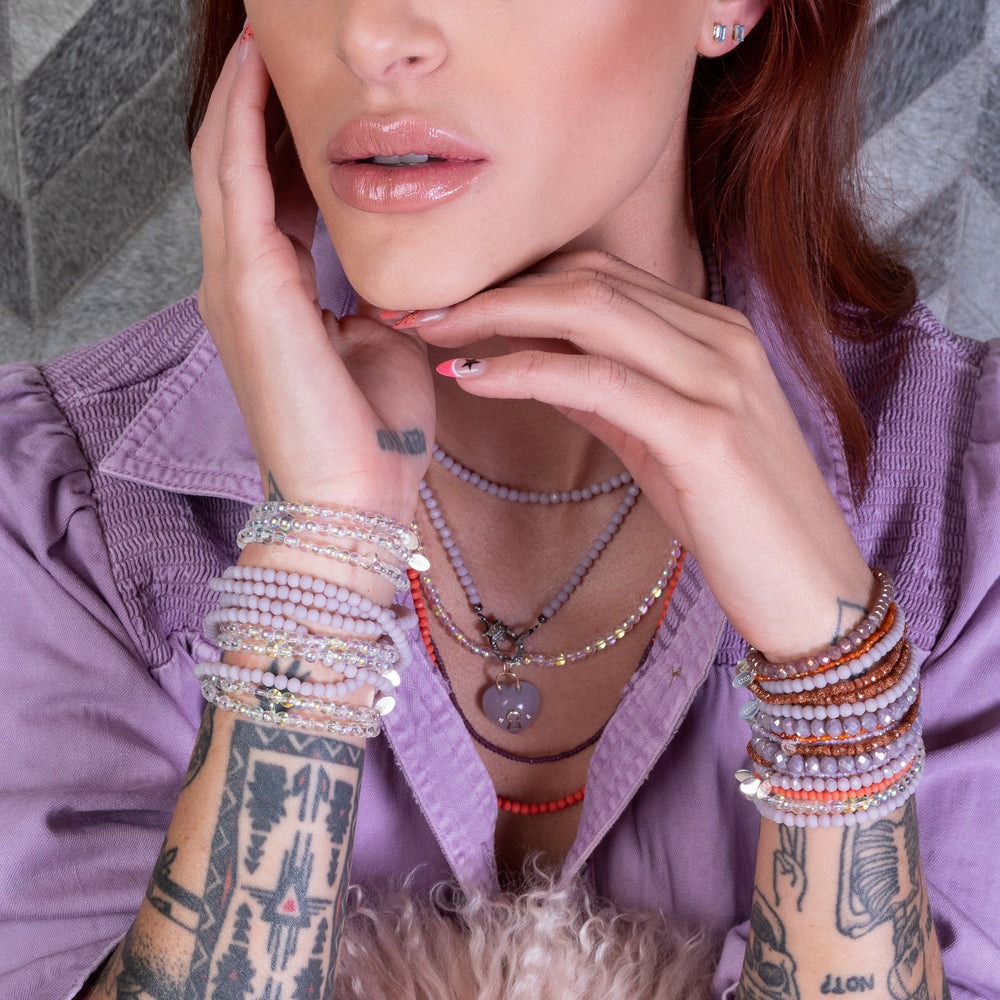 Straw Hat Itsy Crystal Bracelet