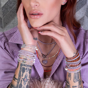 Straw Hat Itsy Crystal Bracelet