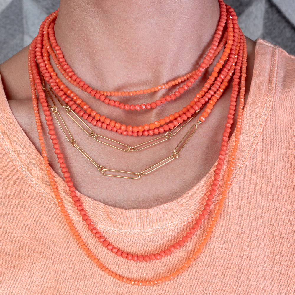 
            
                Load image into Gallery viewer, Primrose Gold Filled Paperclip Chain Necklace
            
        
