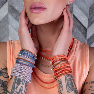 Straw Hat Itsy Crystal Bracelet