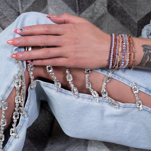 Spur of the Moment Itsy Ombre Cubic Zirconia 3pc Bracelet Stack