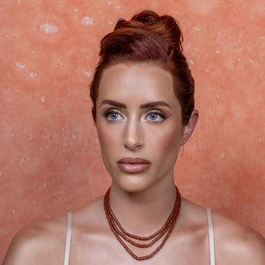 Saffron Sunset Goldstone Choker
