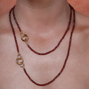 Been There, Dune That Garnet Fixed Necklaces