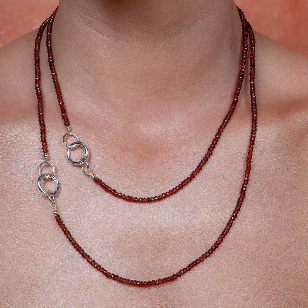 Been There, Dune That Garnet Fixed Necklaces