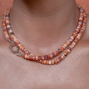 Hidden Oasis Jumbo Jasper Double Wrap 33.00" Necklace with 14K Gold Clasp