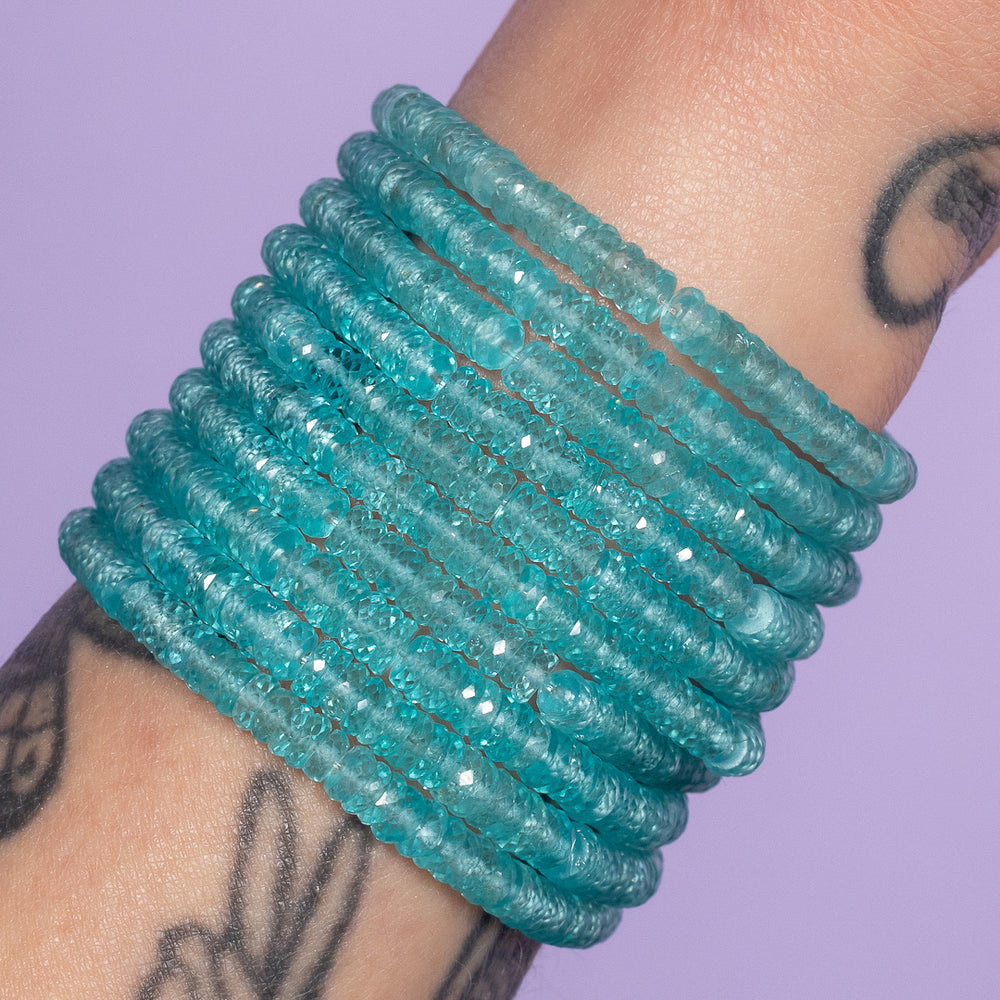 Party Teal Dawn Blue Topaz Gemstone Bracelet