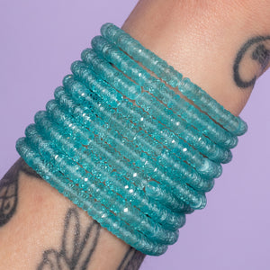 Party Teal Dawn Blue Topaz Gemstone Bracelet