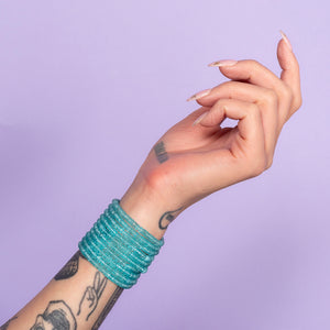 Party Teal Dawn Blue Topaz Gemstone Bracelet