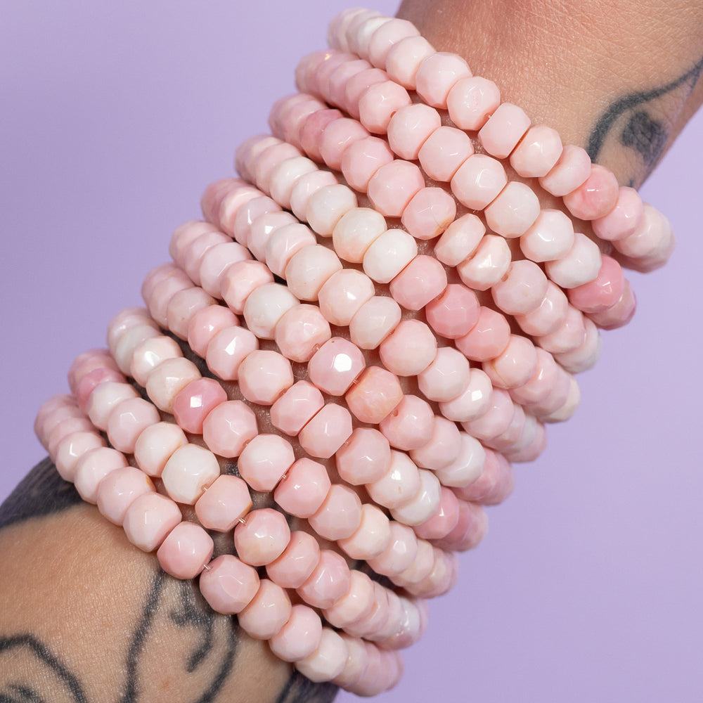 Roller Rink Pink Opal Gemstone Bracelet