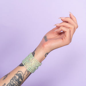 Truth Green Square Crystal Bracelet