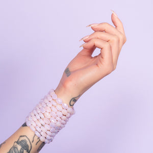 Diary Jumbo Pink Oval Crystal Bracelet