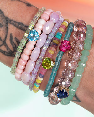 Truth Green Square Crystal Bracelet