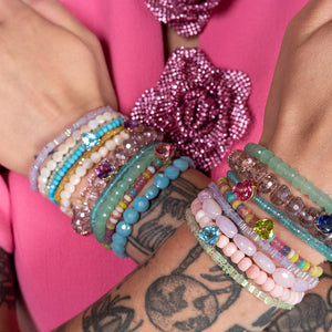 Party Teal Dawn Blue Topaz Gemstone Bracelet