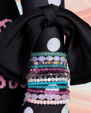 Diary Jumbo Pink Oval Crystal Bracelet