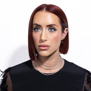 Concrete Stride Gray Crystal Choker