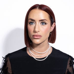 Timeless Allure White Crystal & Pearl Choker