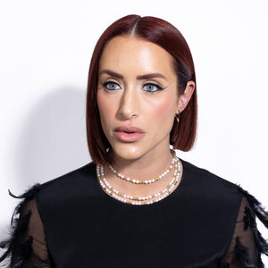 Tailored Brilliance White Pearl & Yellow Gold Fill Bead Choker